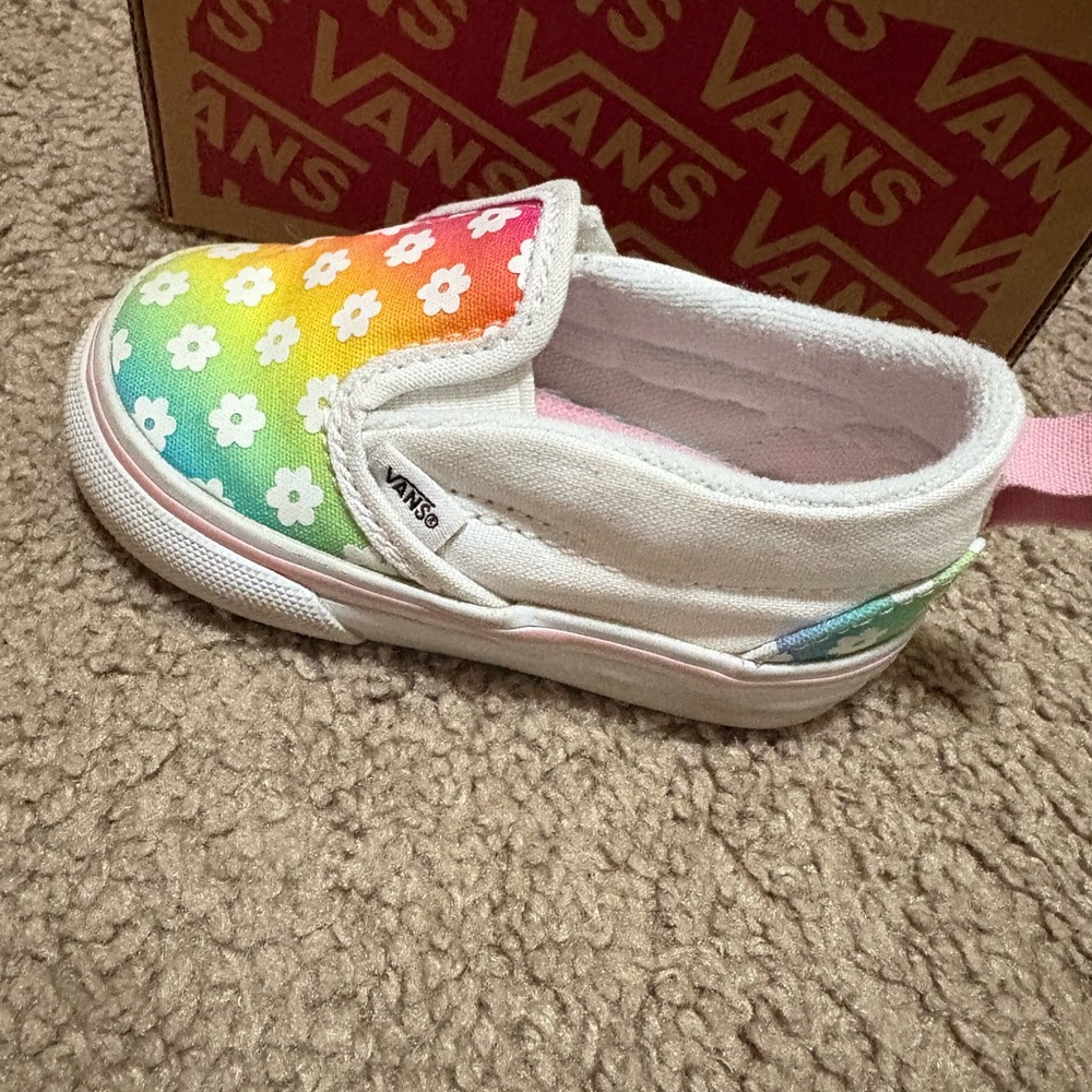 Vans Kids Multicolor Floral Slip-On Sneakers